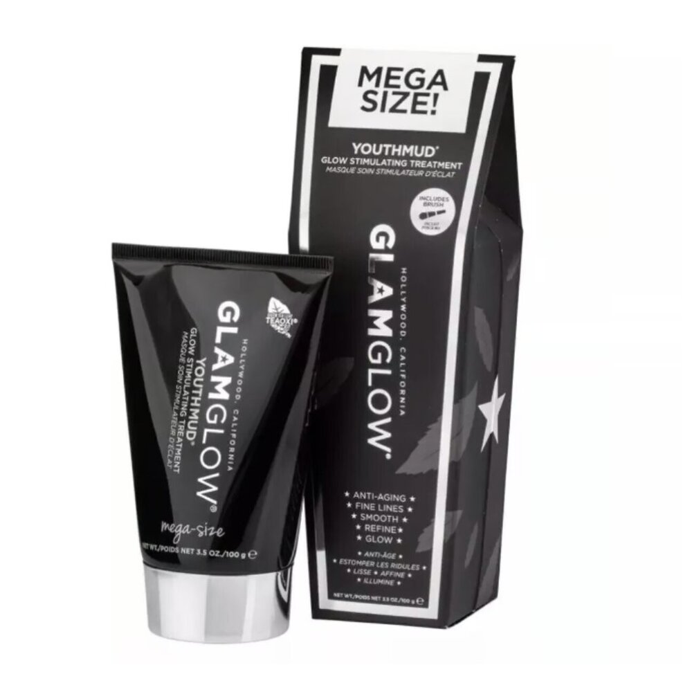 GLAMGLOW YOUTHMUD Glow Stimulating & Exfoliating Treatment Face Mask MEGA SIZE
